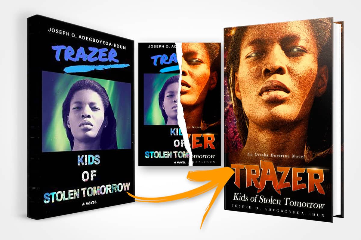 book cover redesign trazer