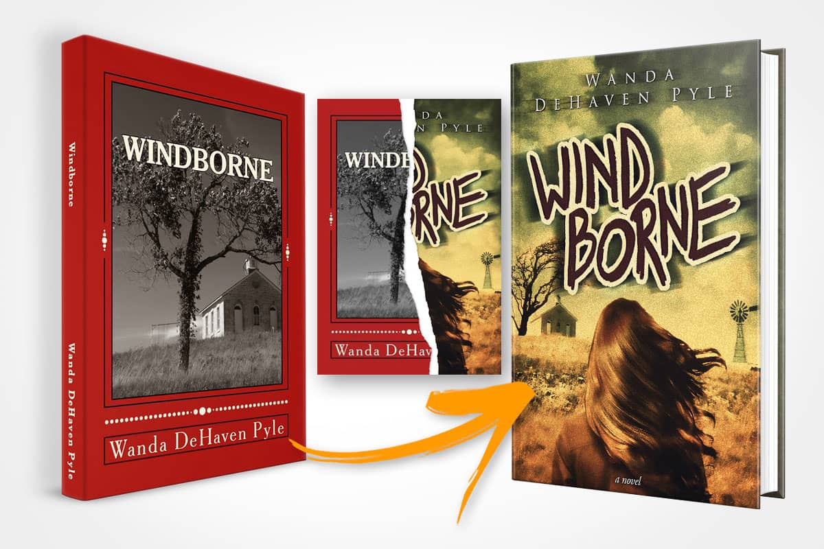 book cover redesign windborne