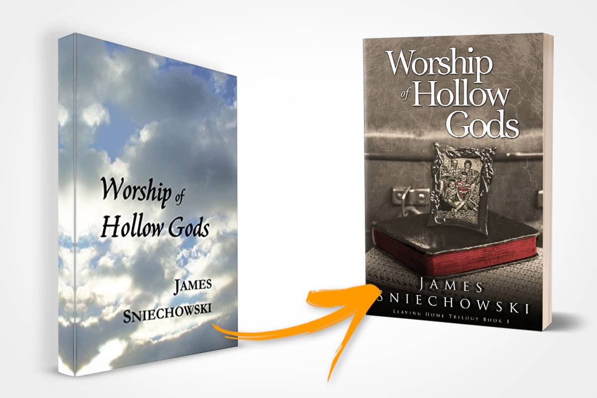 book cover redesign worship