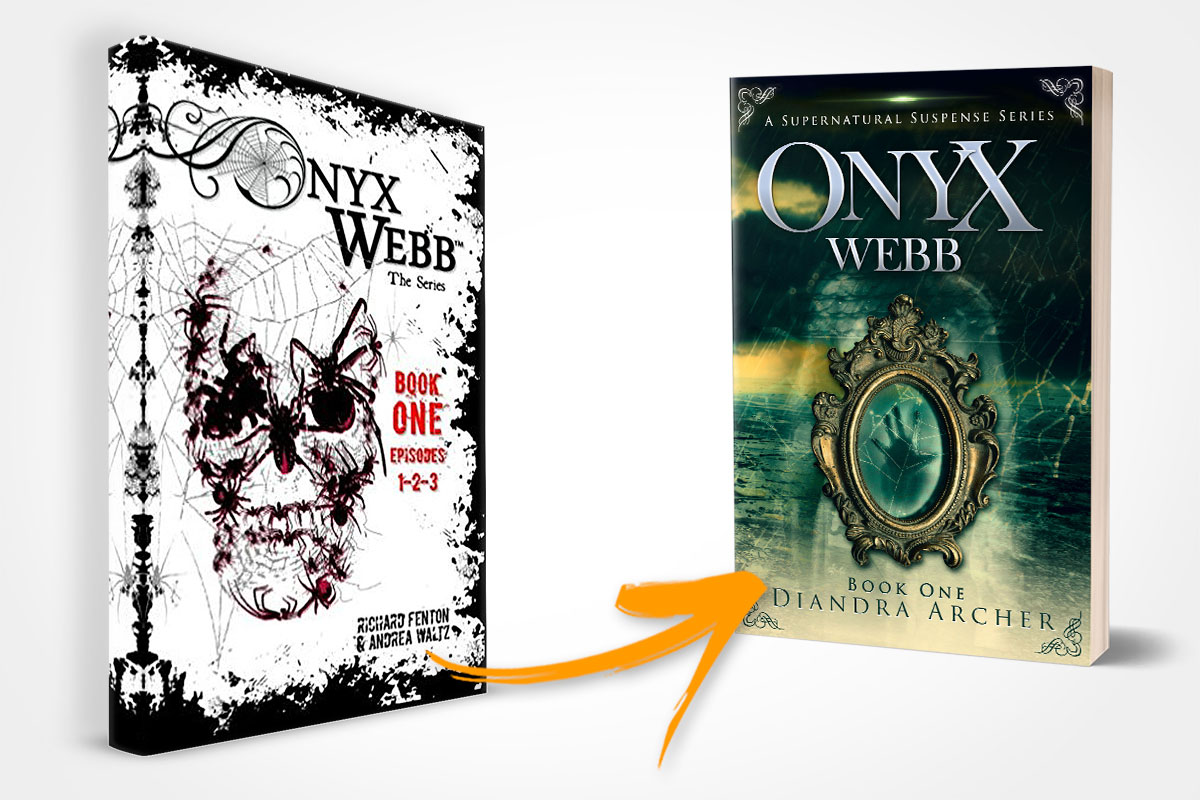 book cover redesign onyx webb book one