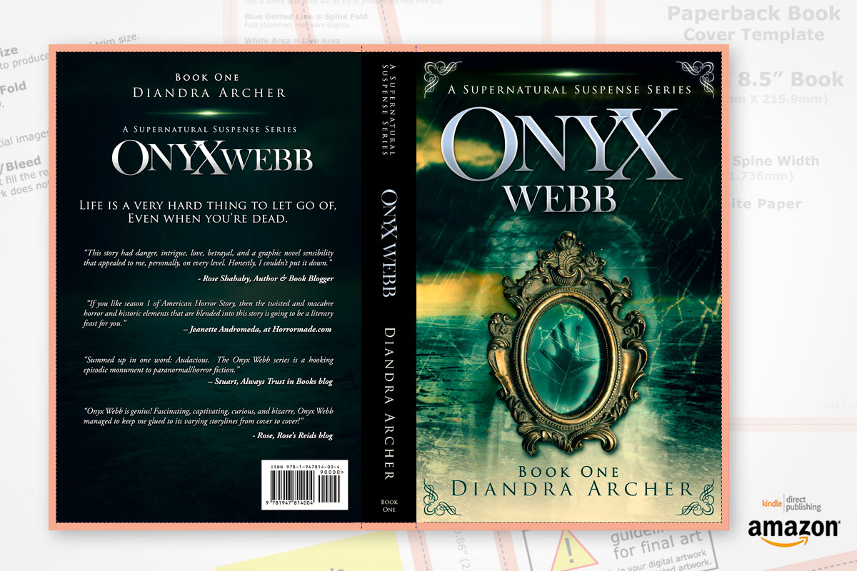 book cover redesign onyx webb book one