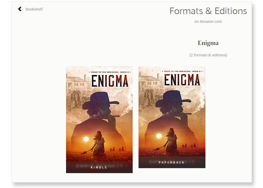 amazon author central formats