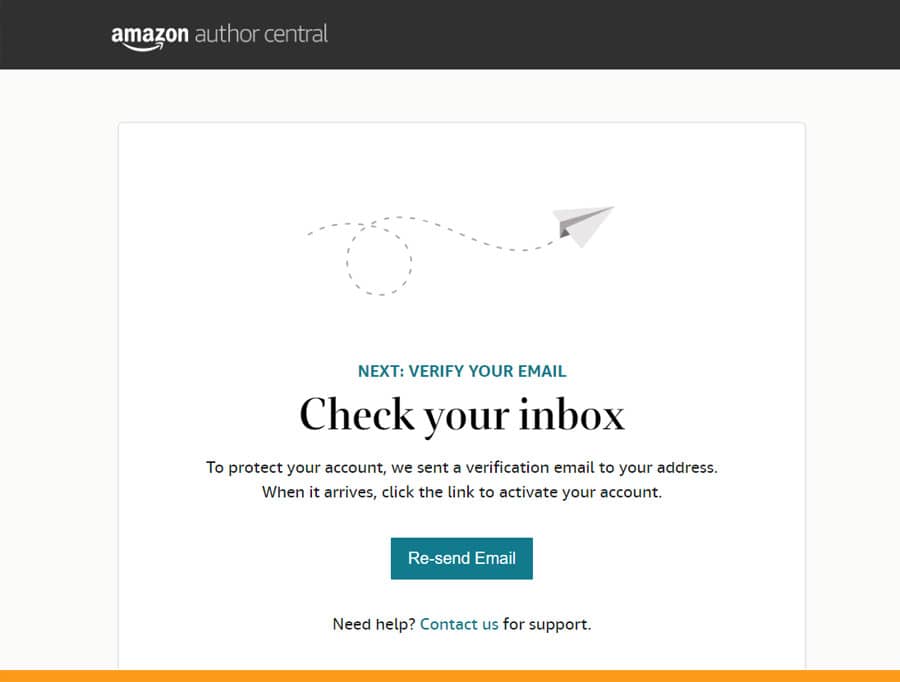 amazon author central inbox